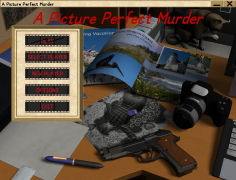 Image of A Picture Perfect Murder main menu.